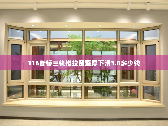 116断桥三轨推拉窗壁厚下滑3.0多少钱