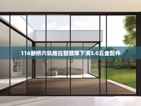 116断桥六轨推拉窗壁厚下滑3.0五金配件